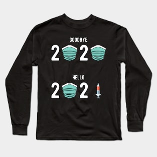 Funny 2020 2021 New Year Outfit Vaccination Long Sleeve T-Shirt